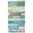 thumbnail image 1 of Laural Home Ocean Rules Beach Towel - Multicolored, 1 of 4