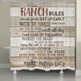 thumbnail image 1 of Laural Home  Rustic Ranch Rules Shower Curtain, 1 of 4
