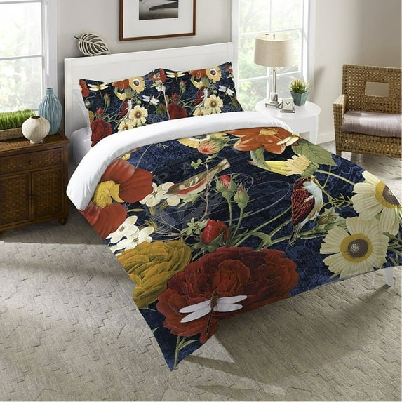 Laural Home  Vintage Floral Comforter Queen
