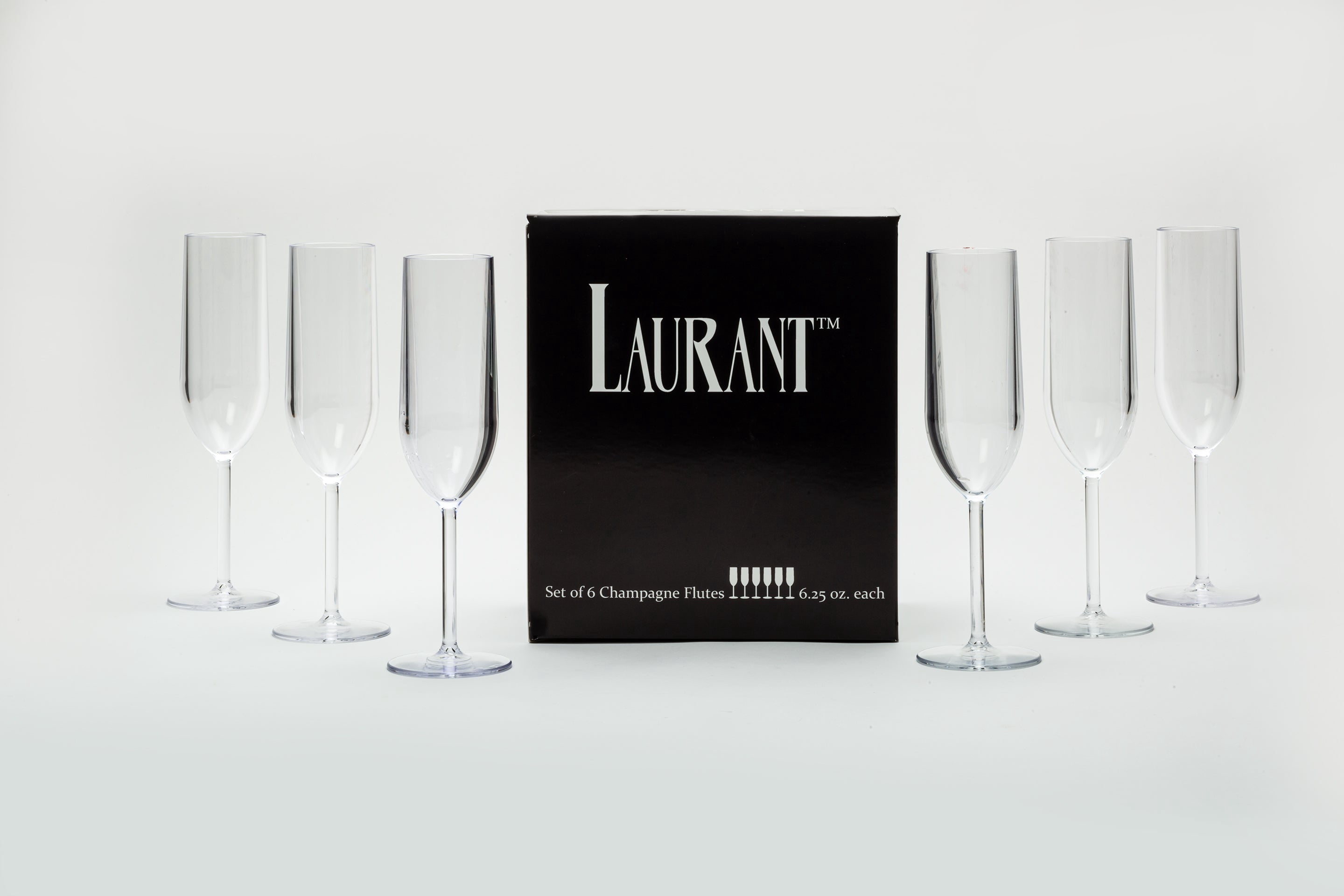 4 Flûtes à Champagne Tritan Incassables COOKY.D 224ml - Verres Réutilisables Lave-Vaisselle, Parfaites Pour Fêtes Et Mariages