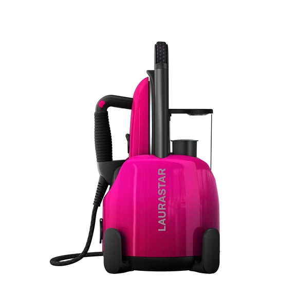 Laurastar Lift Plus Steam Iron in Pinky Pop: Swiss Engineered 3-in-1 Steam Generator That Irons, Steams, and Purifies Your Clothes