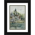 thumbnail image 1 of Laure Brouardel 17x24 Black Ornate Framed Double Matted Museum Art Print Titled: 1900 Exhibition, Old Paris (1900), 1 of 5