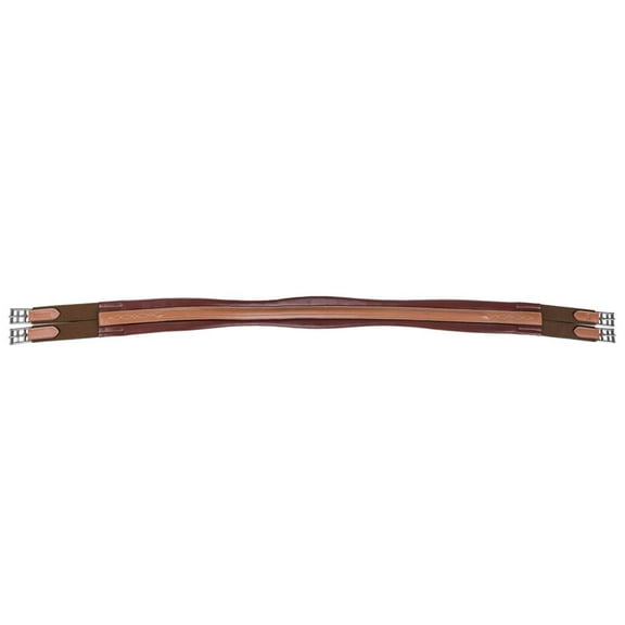 Laureate by Henri de Rivel Raised Chafeless Leather Girth with Fancy Stitching 48 Oakbark