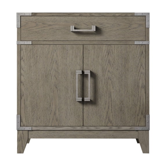 Laurel 30 in W x 22 in D Grey Oak Single Bath Vanity