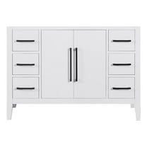 Laurel 48" Wood Vanity Base in White without Top and Sink no Mirror