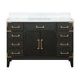 thumbnail image 1 of Laurel 48 in W x 22 in D Black Oak Single Bath Vanity and Carrara Marble Top, 1 of 5