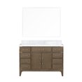 thumbnail image 1 of Laurel 48 in W x 22 in D Grey Oak Single Bath Vanity, Carrara Marble Top, and 46 in Mirror, 1 of 6