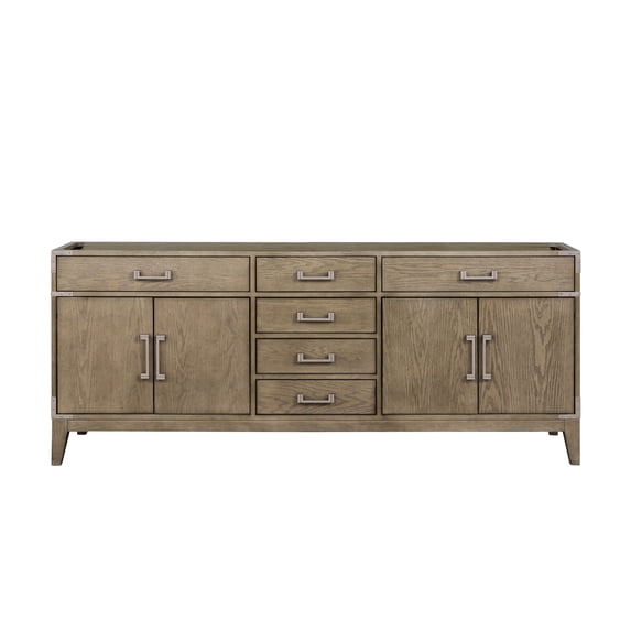 Laurel 80 in W x 22 in D Grey Oak Double Bath Vanity