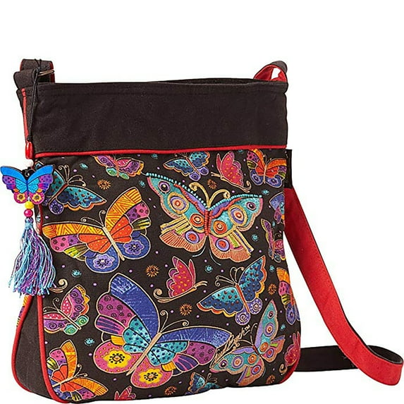 Laurel Burch Butterflies Crossbody Bag (Multi)
