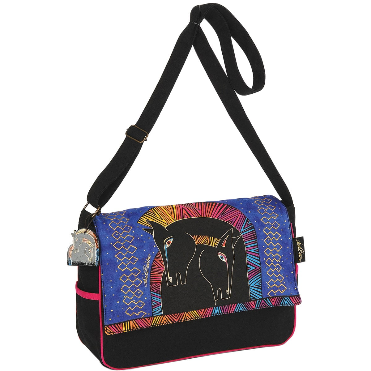 Laurel Burch LB4822 Messenger Bag Zipper Top 15 inch x 415 inch x 10