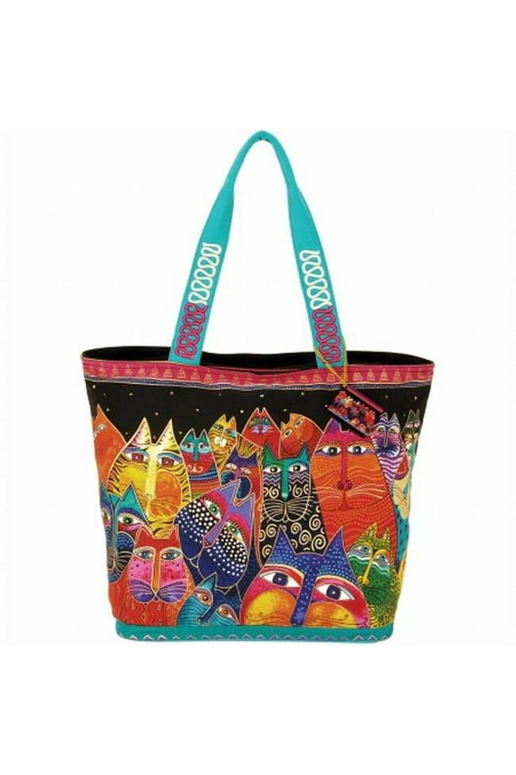 LB5230 Shoulder Tote Zipper Top 19-.50 in. X6-.25 in. X15 in. -Fantasticats