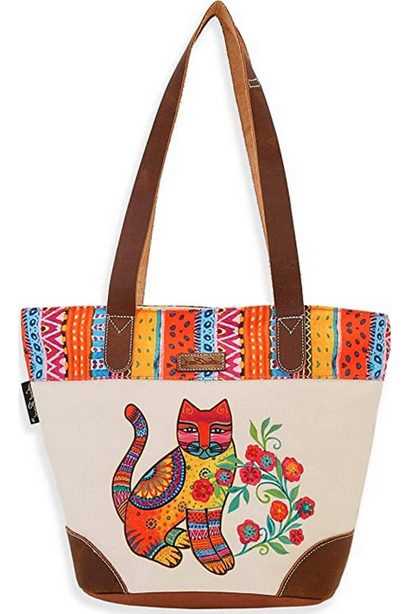 Maya Artistic Cat Print Shoulder Small Bag Colorful Everyday Designer Handbag for Women