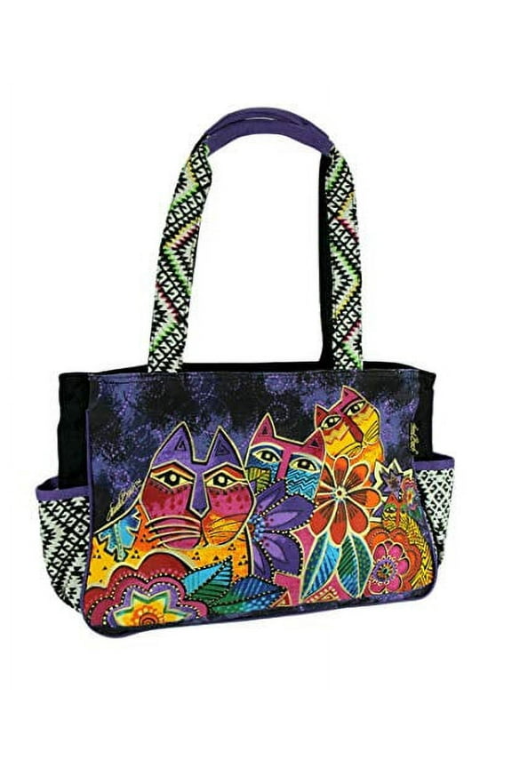 Medium Tote 14.5"X4"X10"-Whiskered Cats