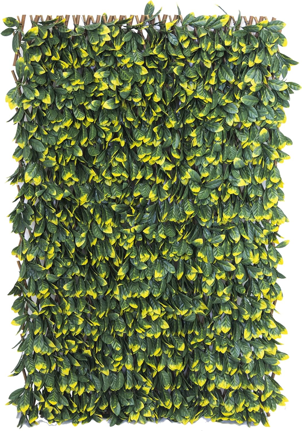 Laurel Expandable Hedge Faux Leaf, Boxwood Retractable Artificial