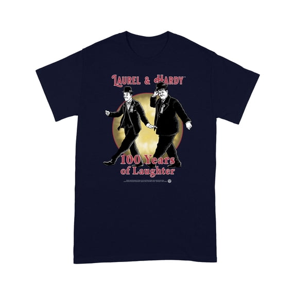 Laurel & Hardy 100 Years of Laughter Classic Comedy T-Shirt