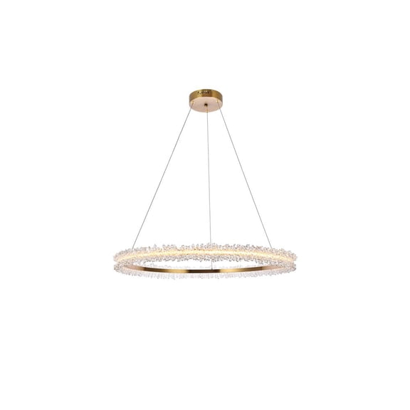 Laurel LED 34 inch Gold pendant