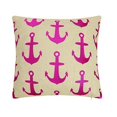 thumbnail image 1 of Laurel & Mayfair 24KCA06BC18SQ 18 x 18 in. Anchor Embroidered Pillow, Pink, 1 of 1