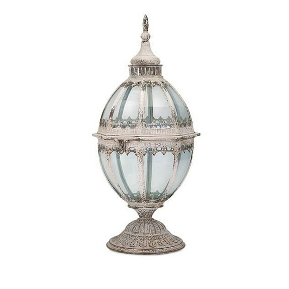 Laurel Metal and Glass Lantern