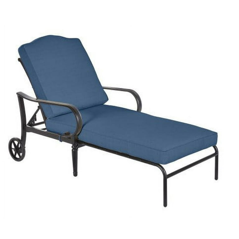 Laurel Oaks Brown Steel Outdoor Patio Chaise Lounge with