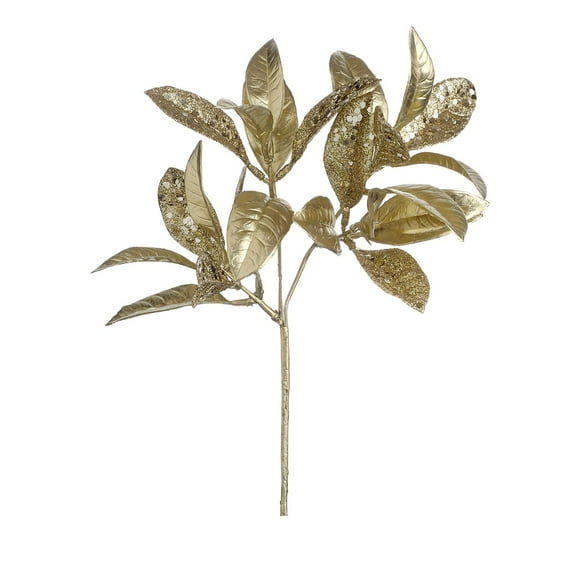 Darice Glittered Gold Laurel Christmas Spray 12"
