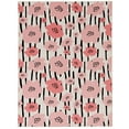 thumbnail image 1 of Linon Home Décor Washable Laurel Area Rug or Runner Collection, Ivory and Pink, 5' x 7', 1 of 13
