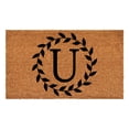 thumbnail image 1 of Laurel Wreath Doormat, 17" x 29" (Letter U), 1 of 2