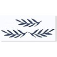thumbnail image 1 of Laurel Wreath Leaves Elements Vinyl Art Decals Floral Wall Sticker Décor Deep Blue, 1 of 6