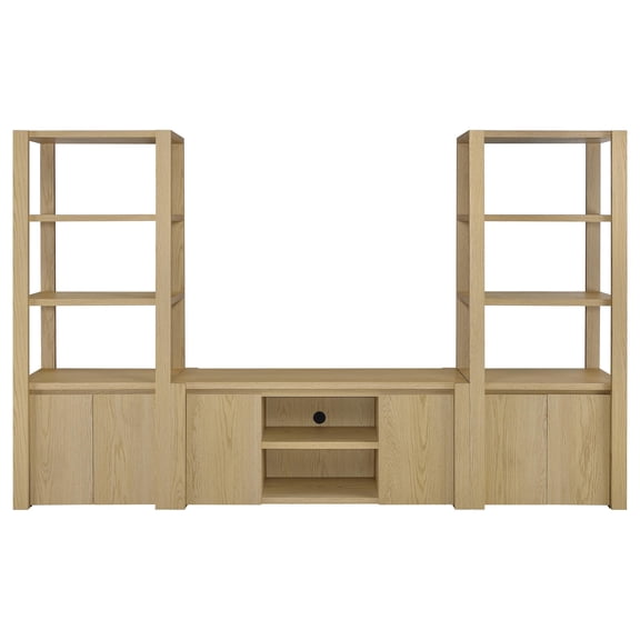 Laurelton 3-piece Entertainment Center TV Stand Light Oak