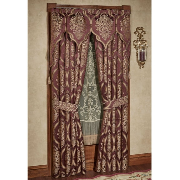 Laurelton Contour Valance Wine Valance Contour 56 x 34