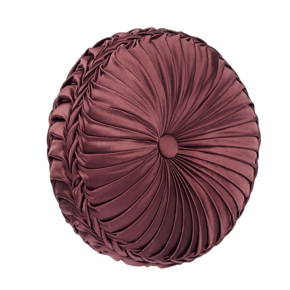 Laurelton Pleated Tufted Pillow Wine Pillow Tufted Round