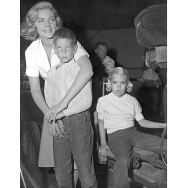 Lauren Bacall with children Photo Print (8 x 10)