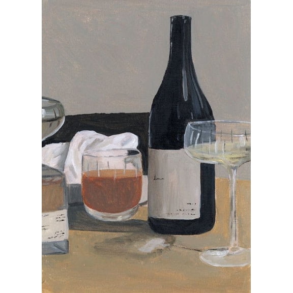 Lauren Bencivengo - Tablescape Print Wall Art, Modern Wall Decor For Living Room Bedroom, 8x12 UNFRAMED