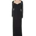 thumbnail image 1 of Lauren By Ralph Lauren Womens Ruched Sheath Dress Black 10, 1 of 3