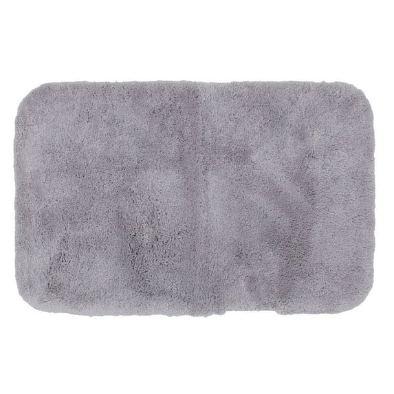 Lauren Conrad Luxury Plush Light Gray Bath Rug 20x32
