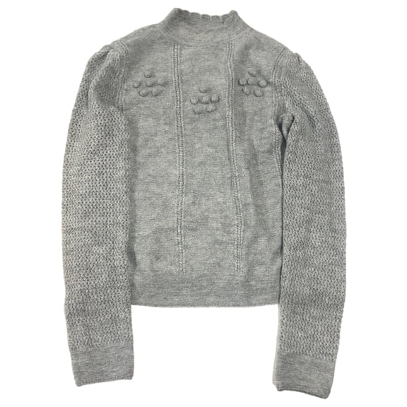 Lauren Conrad Soft Gray Mockneck Knit Sweater Small