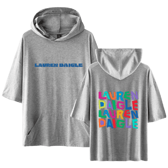 Lauren Daigle Merch Geometric Lauren Daigle T-shirt with Hooded Casual Short Sleeve Tee Top for Women Men Summer Wear