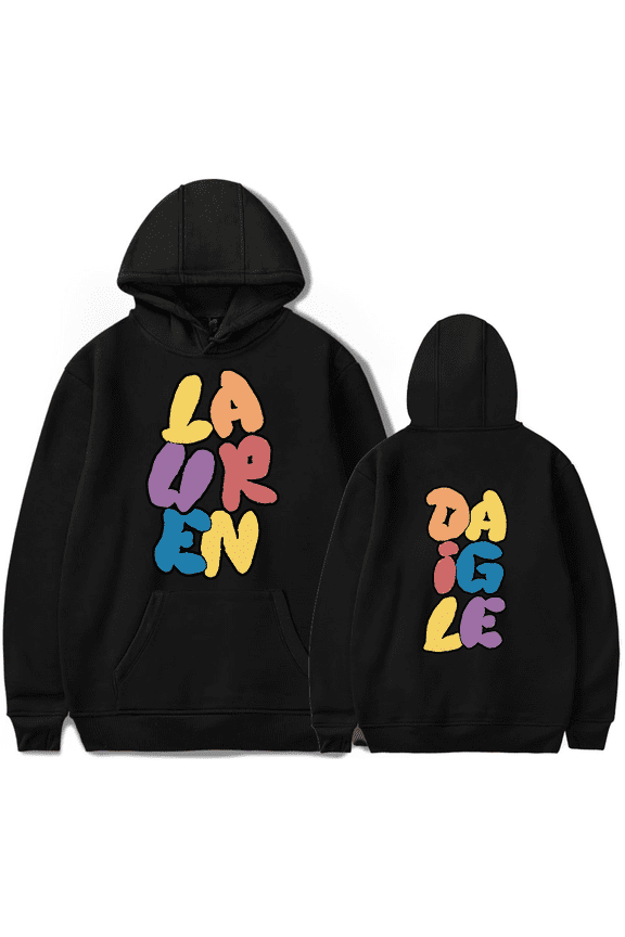 Lauren Daigle Merch Hoodie Bubble Letter Lauren Daigle Hoodies Men Women Long Sleeve Sweatshirt Streetwear Pullover Top