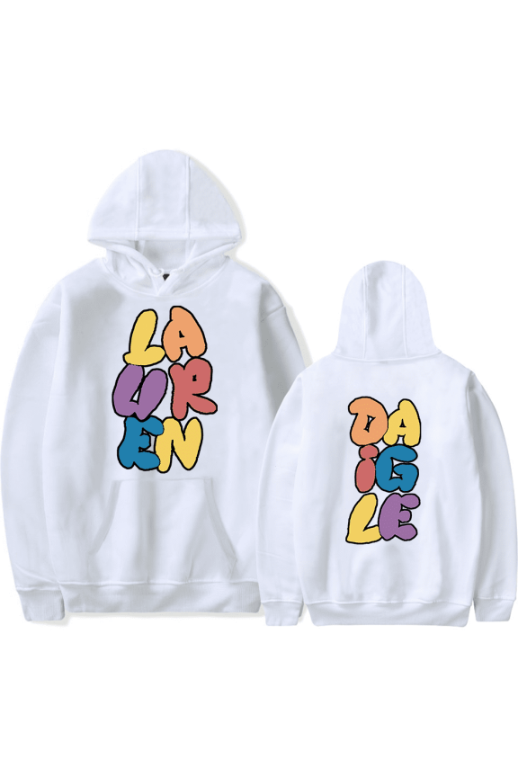 Lauren Daigle Merch Hoodie Bubble Letter Lauren Daigle Hoodies Men Women Long Sleeve Sweatshirt Streetwear Pullover Top