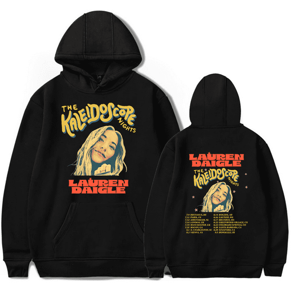 Lauren Daigle Merch Hoodie The Kaleidoscope Night Tour Long Sleeve Hoodies New Fashion Men Women Sweatshirt Tracksuit Pullover Coat