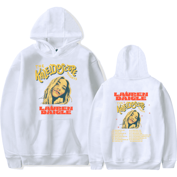 Lauren Daigle Merch Hoodie The Kaleidoscope Night Tour Long Sleeve Hoodies New Fashion Men Women Sweatshirt Tracksuit Pullover Coat