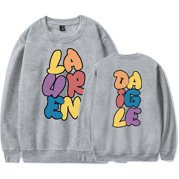 Lauren Daigle Merch Sweatshirt Bubble Letter Lauren Daigle Crewneck Men Women Long Sleeve Hoodie Streetwear Pullover