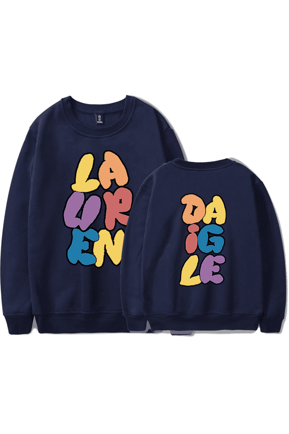 Lauren Daigle Merch Sweatshirt Bubble Letter Lauren Daigle Crewneck Men Women Long Sleeve Hoodie Streetwear Pullover