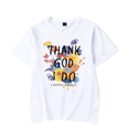 thumbnail image 1 of Lauren Daigle Merch T-Shirt Thank God I Do T Shirt Flower Printed Short Sleeve Men Women Pullover Summer Top Tee, 1 of 2