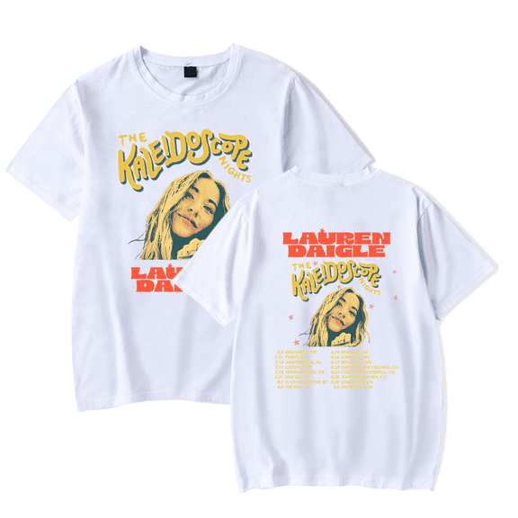 Lauren Daigle Merch T-shirts The Kaleidoscope Night Tour T-shirt New Fashion Men Women t shirt Sweatshirt Summer Casual Short Sleeve Top Tee