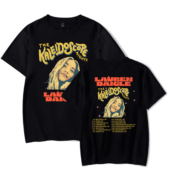 Lauren Daigle Merch T-shirts The Kaleidoscope Night Tour T-shirt New Fashion Men Women t shirt Sweatshirt Summer Casual Short Sleeve Top Tee