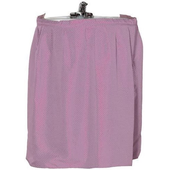 FABRIC SINK SKIRT, DOBBY DOT DESIGN, PEEL AND STICK, ROSE PINK