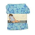 thumbnail image 1 of Lauren James Women's Button Down Notch Collar Top & Shorts 2 Pc. Pajama Set (Blue, XXL (20-22)), 1 of 2