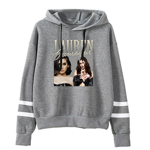 Lauren Jauregui Pocketless Hooded Sweatshirt Hip Hop Long Sleeve Fashion Clothes