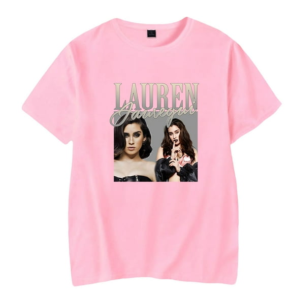Lauren Jauregui Short Sleeve T-shirts Streetwear Printing Casual Harajuku Rapper Idol Unisex