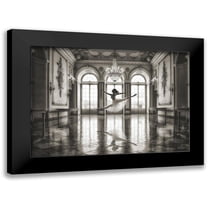 Lauren, Julian 14x11 Black Modern Framed Museum Art Print Titled - Ballerina in a palace hall